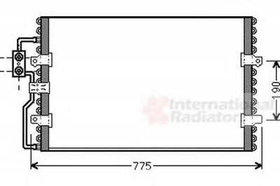 VAN WEZEL 09005093 -  Конденсатор, кондиционер